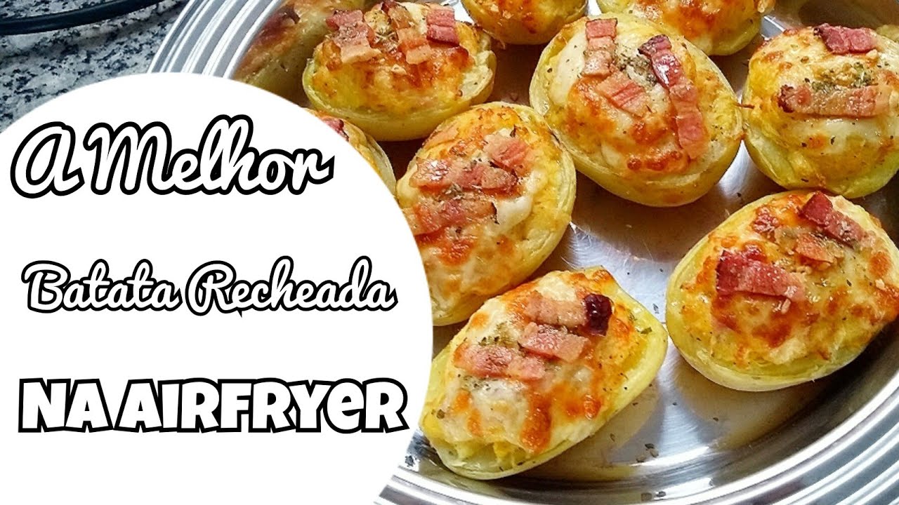 Receita de Batata Recheada na Air Fryer