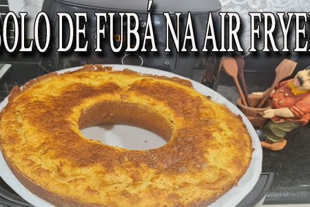 bolo de fuba air fryer