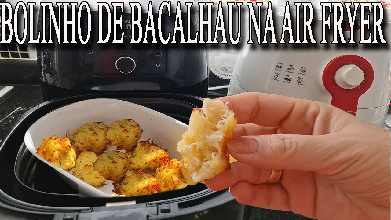 Receita de Bolinho de Bacalhau na Air Fryer