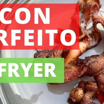 Bacon na Air Fryer sequinho e fica pronto em minutos!!
