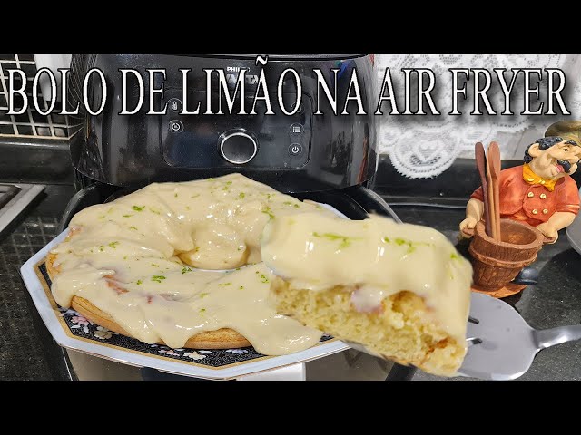 Receita de Bolo de Limão na Air Fryer