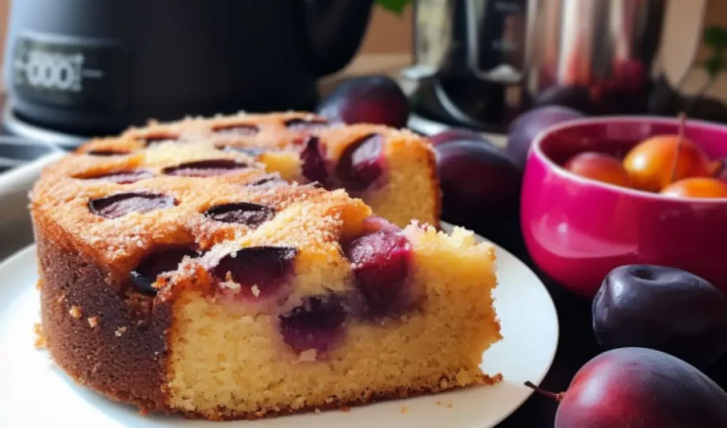 Bolo de ameixa air fryer