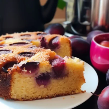 Bolo de ameixa air fryer