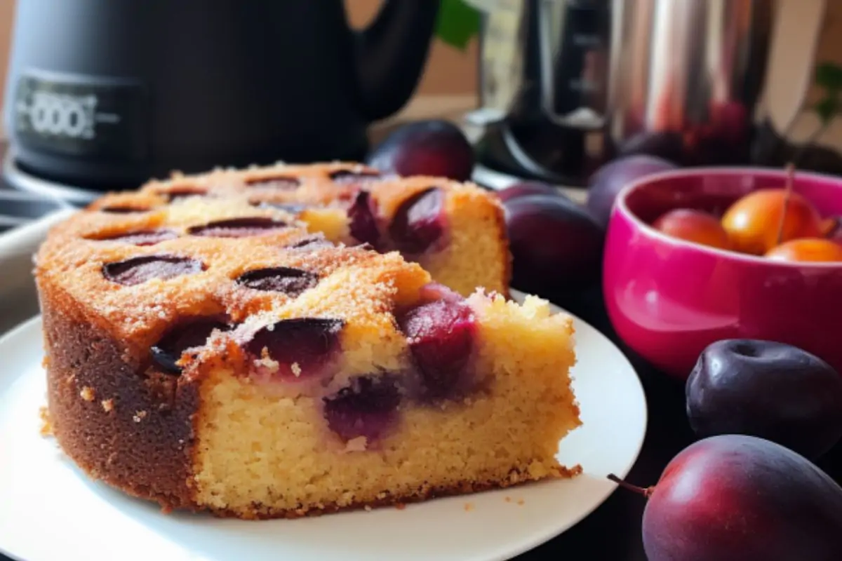 Receita de Bolo de Ameixa na Air Fryer