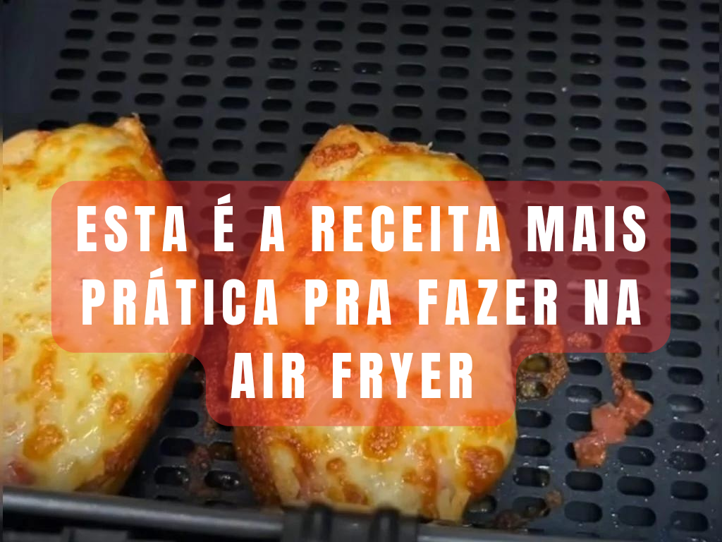 Eu sempre faço esse lanche na Air Fryer quando quero uma receita prática!