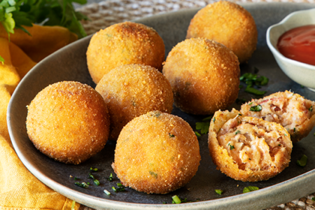 Receita de Bolinho de Alheira na Air Fryer