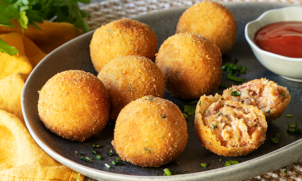 Receita de Bolinho de Alheira na Air Fryer