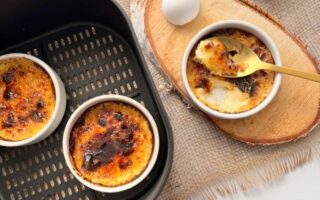 Receita de Creme Brulée na Air Fryer