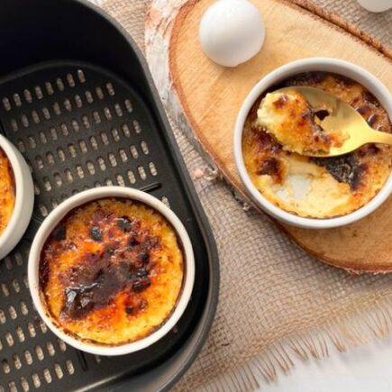 Receita de Creme Brulée na Air Fryer