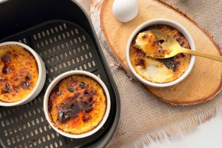 Receita de Creme Brulée na Air Fryer