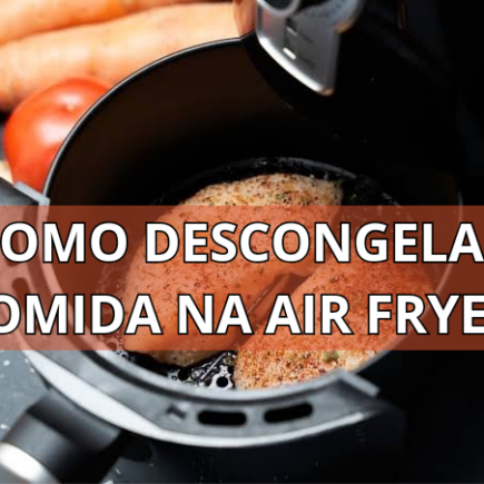 como descongelar comida na air fryer