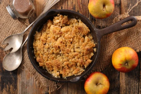 Receita de Crumble de Maçã na Air Fryer