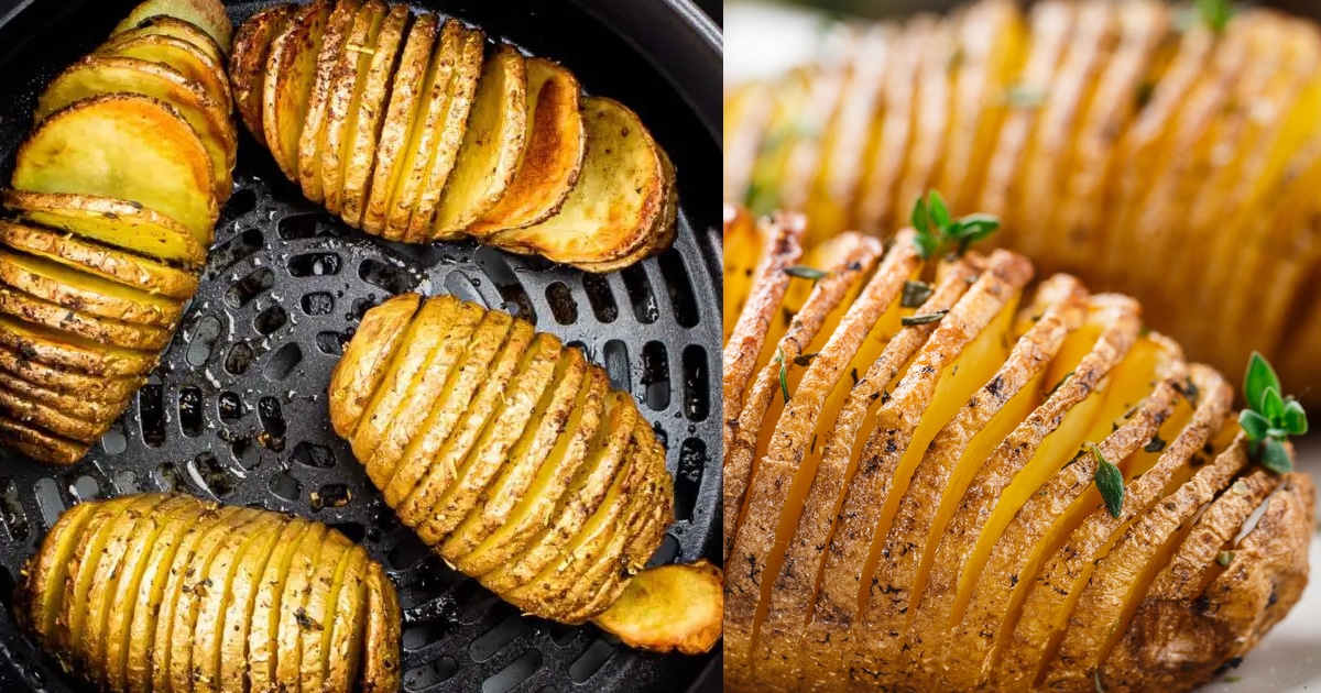 Receita de Batata Hasselback na Air Fryer