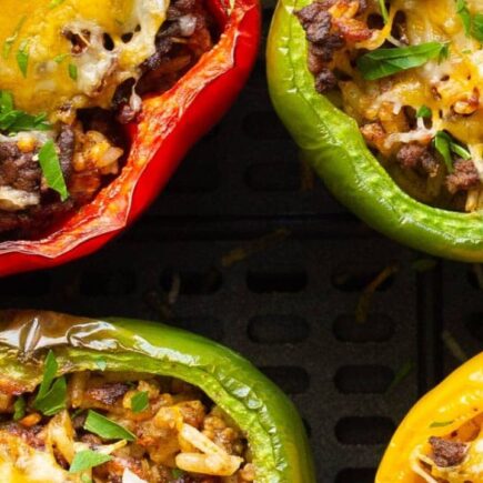 Receita de Pimentão Recheado na Air Fryer