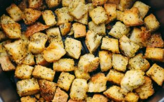 Receita de Croutons na Air Fryer