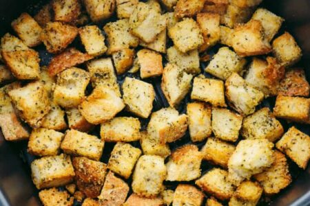 Receita de Croutons na Air Fryer