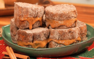 Receita de Rabanada Recheada na Air Fryer