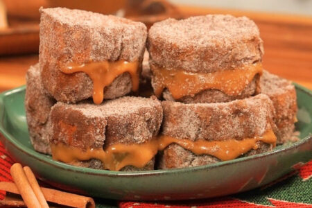 Receita de Rabanada Recheada na Air Fryer