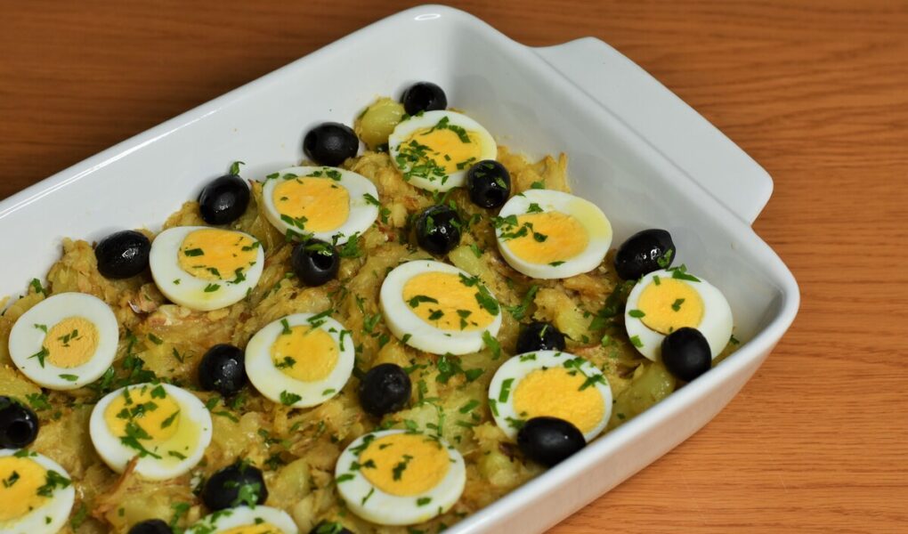 Receita de Bacalhau a Gomes de Sá na Air Fryer