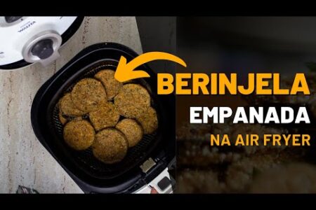 Receita de Berinjela Empanada na Air Fryer