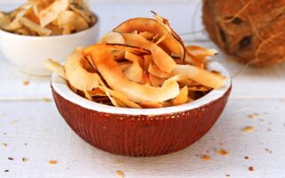 Receita de Chips de Coco na Air Fryer