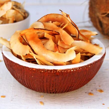 Receita de Chips de Coco na Air Fryer
