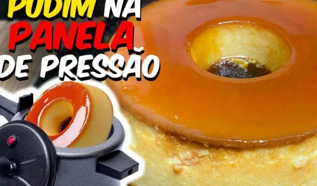 Receita de Pudim de Panela de Pressão - PRONTO EM 5 MINUTOS!!!