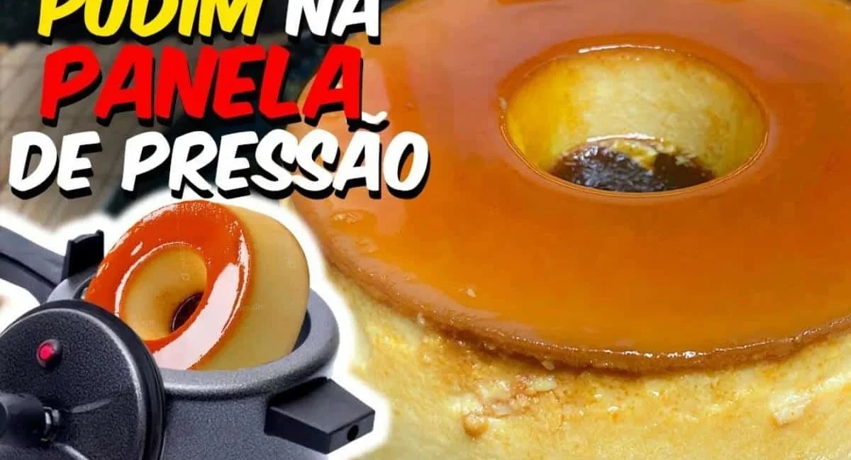Receita de Pudim de Panela de Pressão - PRONTO EM 5 MINUTOS!!!