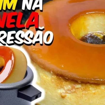 Receita de Pudim de Panela de Pressão - PRONTO EM 5 MINUTOS!!!