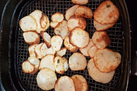 Receita de Chips de Inhame na Air Fryer
