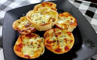 Receita de Cestinha de Massa de Pastel na Air Fryer