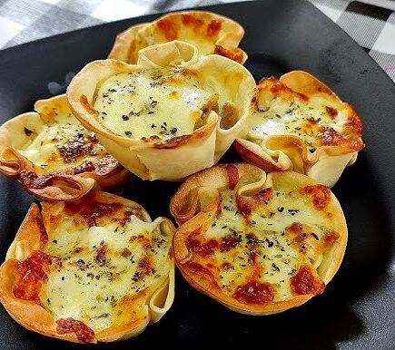 Receita de Cestinha de Massa de Pastel na Air Fryer