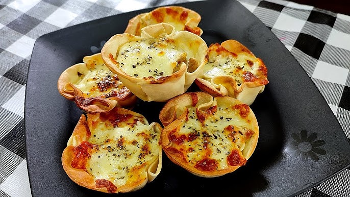 Receita de Cestinha de Massa de Pastel na Air Fryer
